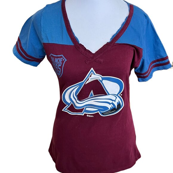 Pro Edge Women's Large Colorado Avalanche #29 Nathan MacKinnon Short Sleeve Tee - Picture 1 of 4
